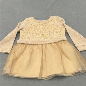 Cherokee Elegant Gold and Cream Formal Dress